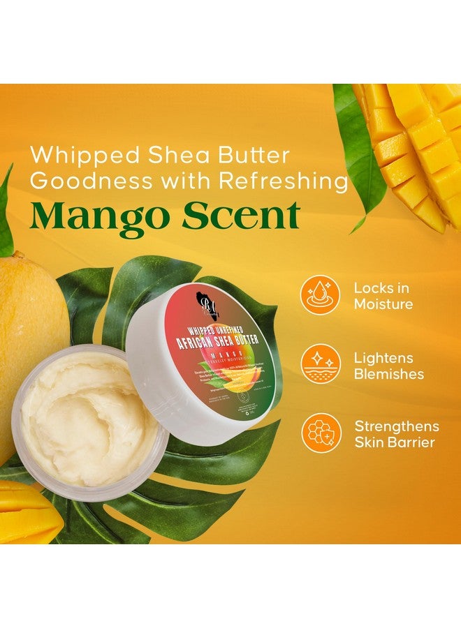 RA COSMETICS Whipped Shea Butter Mango 100% Pure And Natural African Shea Butter Ultimate Handcrafted Moisturizer With Essential Vitamins For Radiant Skin And Luscious Hair 12Oz Jar - Image 4