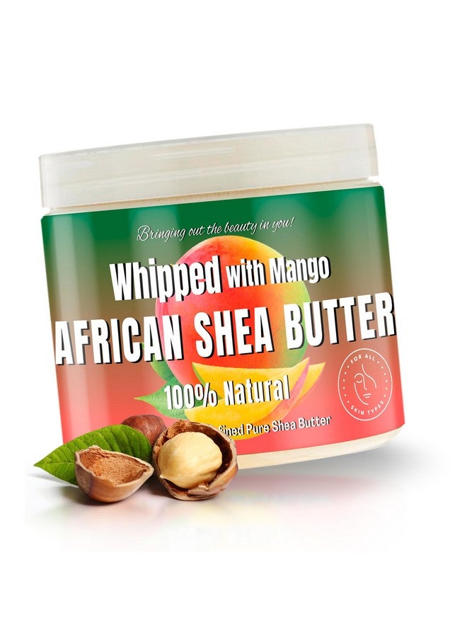 RA COSMETICS Whipped Shea Butter Mango 100% Pure And Natural African Shea Butter Ultimate Handcrafted Moisturizer With Essential Vitamins For Radiant Skin And Luscious Hair 12Oz Jar - Image 2