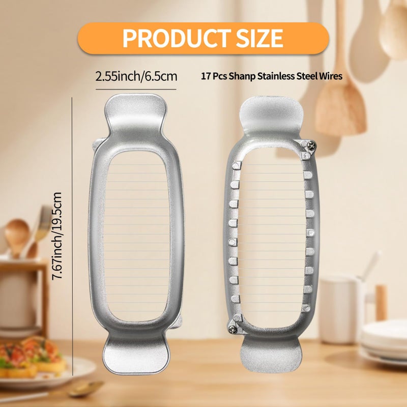 ymkupe Butter & Cheese Slice Cutter Stainless Steel Multipurpose Butter and Cheese Cutter Slicer with Ergonomic handle Portable Grip for block cheese, Fruit Baking - Image 2