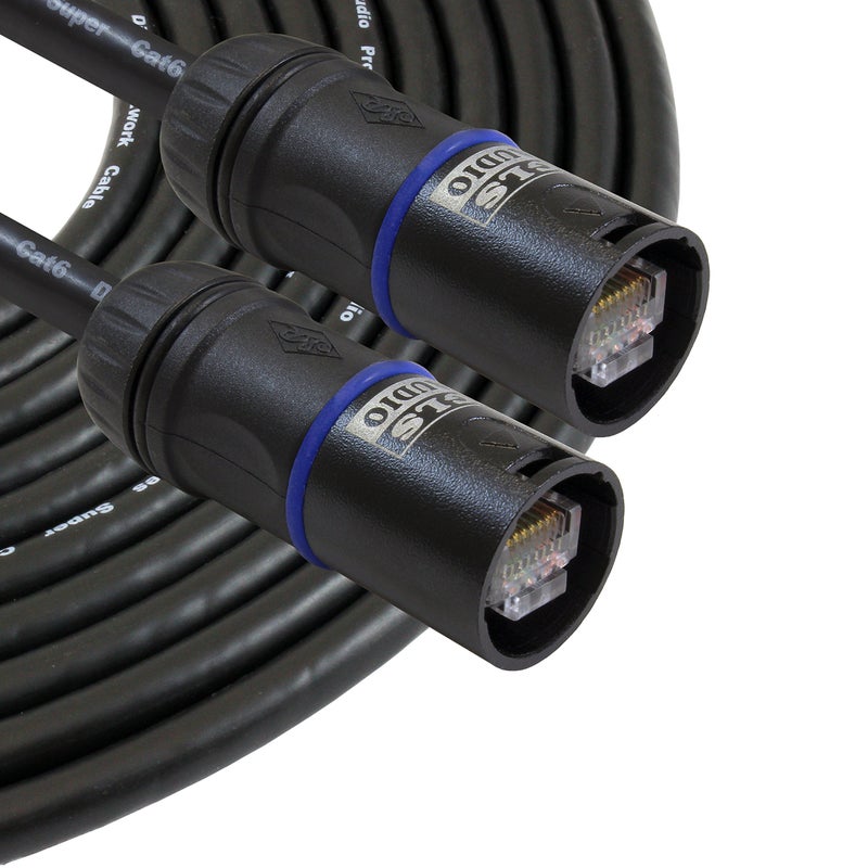 GLS Audio 100-Feet Ethercon Compatible RJ45 Cat6 Cable OFC Pro Tour Heavy Duty G-Shell G45 - Image 2