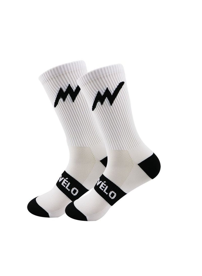 Loquat Anti Slip Mid Calf Sport Socks 