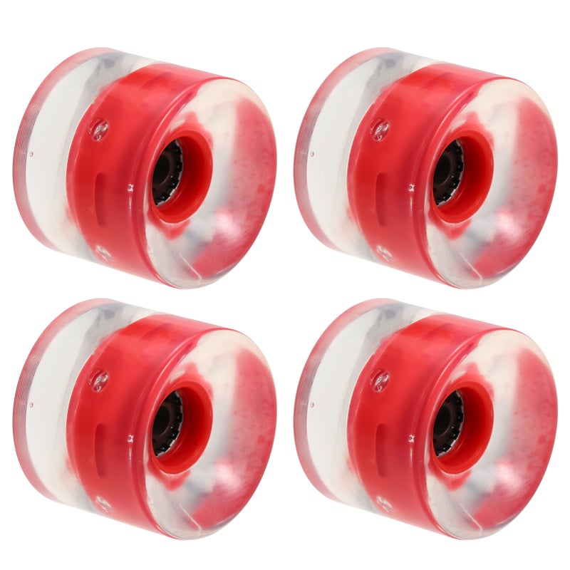 4pcs Skateboard Wheels LED Light UP Replacement Wheels Longboard Wheel Set 78A PU Crushing Wheel for Long Board Wheel Replacement - Image 1