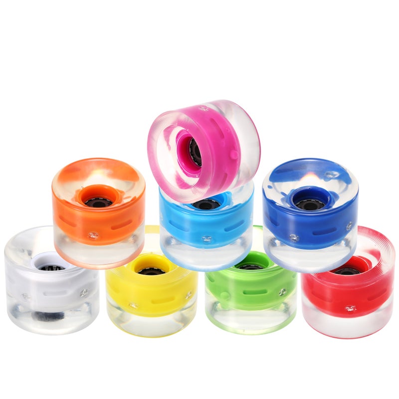 4pcs Skateboard Wheels LED Light UP Replacement Wheels Longboard Wheel Set 78A PU Crushing Wheel for Long Board Wheel Replacement - Image 3