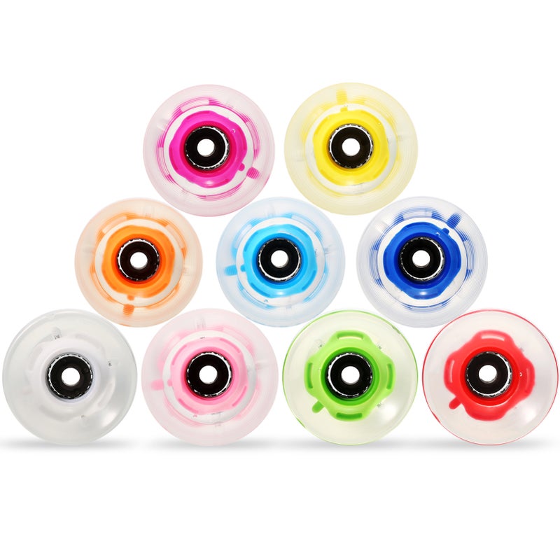 4pcs Skateboard Wheels LED Light UP Replacement Wheels Longboard Wheel Set 78A PU Crushing Wheel for Long Board Wheel Replacement - Image 5