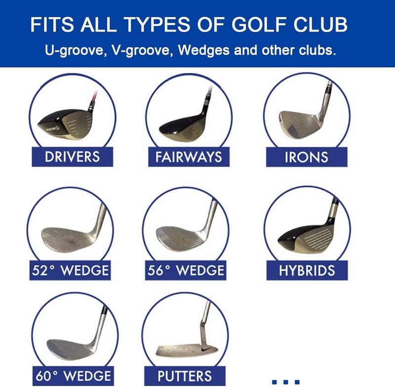 Bulex Golf Club Groove Sharpener, Re-Grooving Tool and Cleaner for Wedges & Irons - Generate Optimal Backspin - Suitable for U & V-Grooves - Image 3