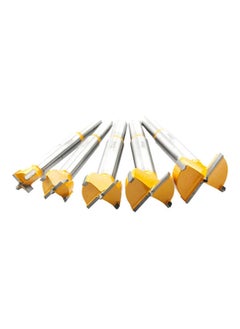 NIBEMINENT 5-Piece Forstner Drill Bit Set Silver/Gold  - Image 2