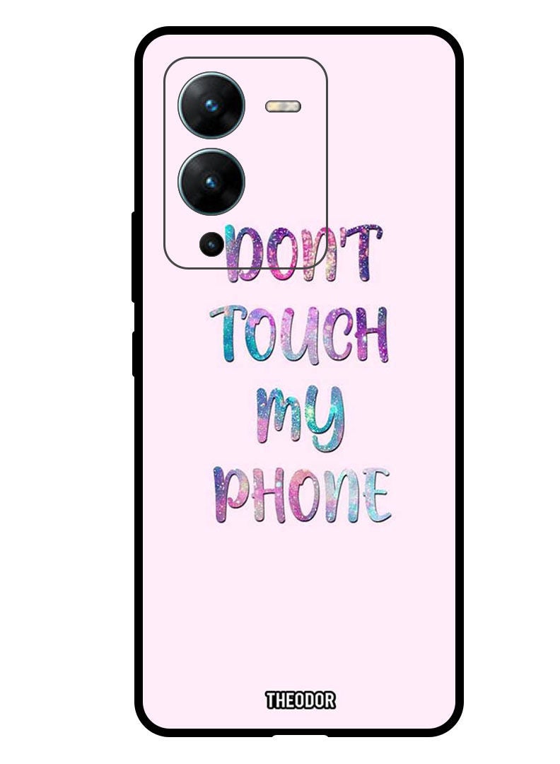 Theodor Protective Case Anti Scratch Shock Proof Bumper Cover For  Vivo V25 Pro Dont Touch My Phone - Image 1