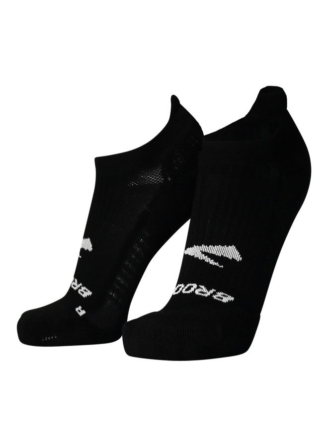 Brooks Ghost No Show Socks I Performance Running Low Profile Socks with Arch Support for Men & Women - Black - Small - Image 1