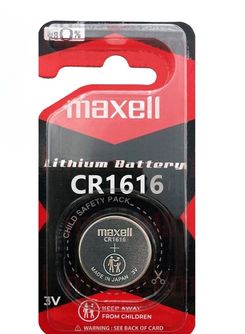 Maxell 1-Piece Maxell CR1616 Lithium 3V Japan Battery - Image 1