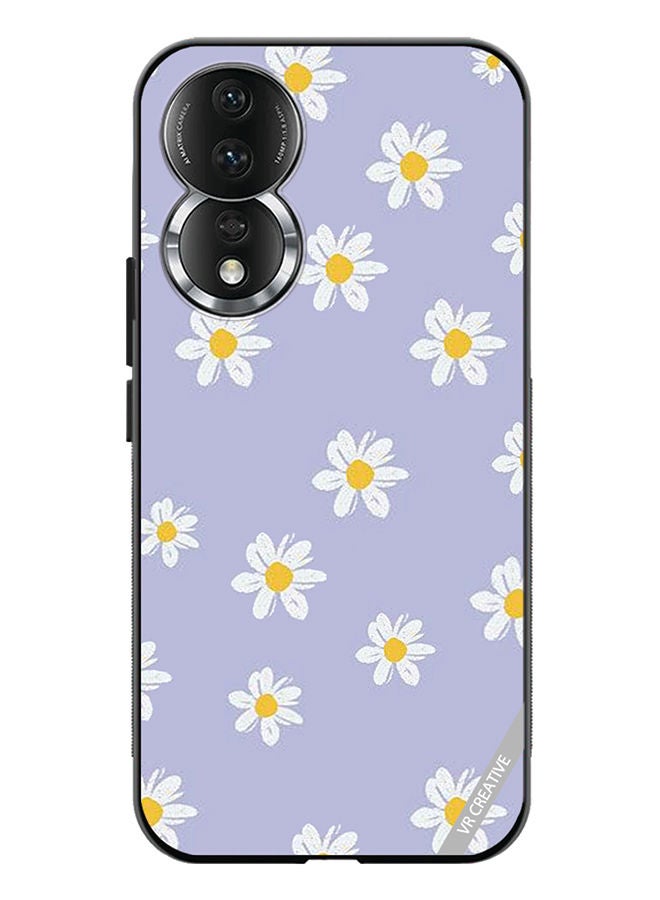 VR CREATIVE Protective Case Cover For Honor 80 Daisy Flower Design Multicolour - Image 1