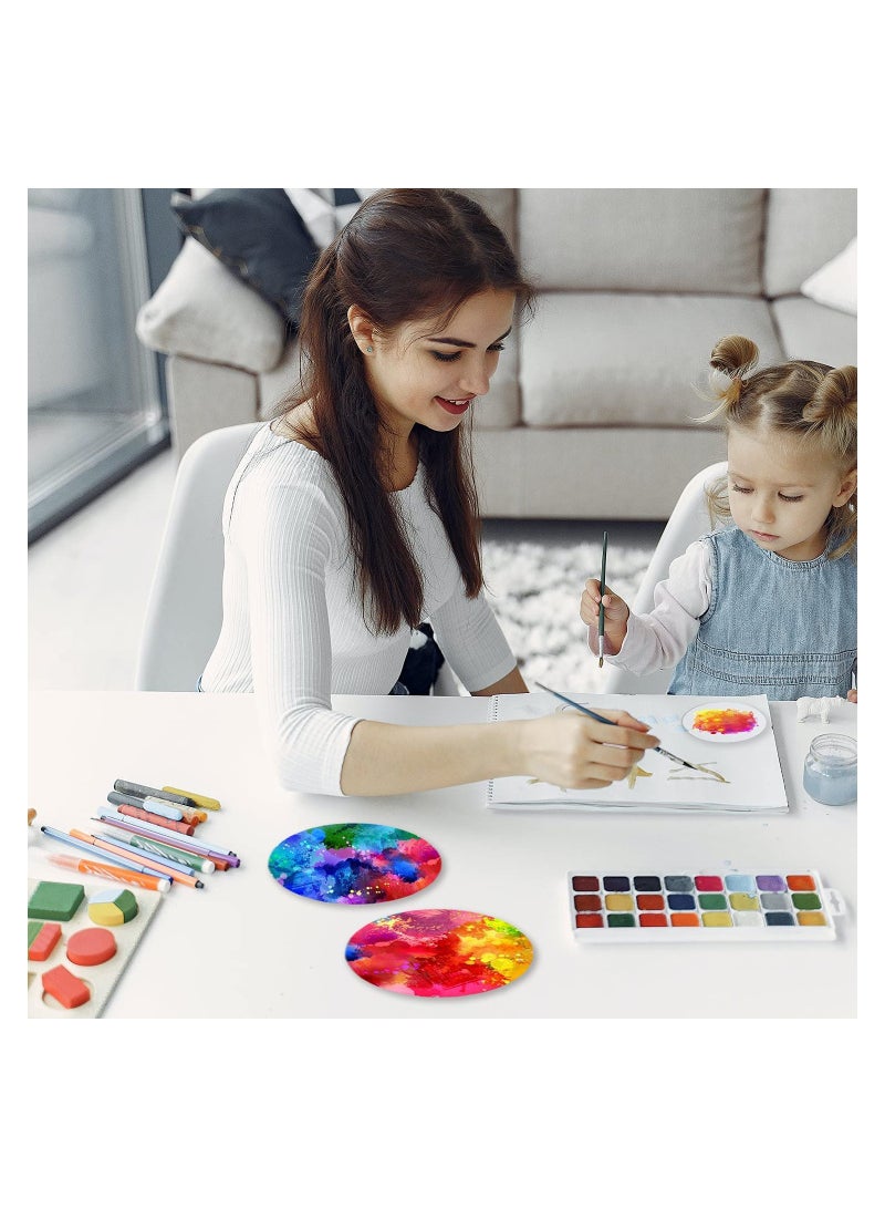 Eworld 20 Piece Clear Acrylic Transparent Round Disc for Engraving Name Cards and Painting - Image 5