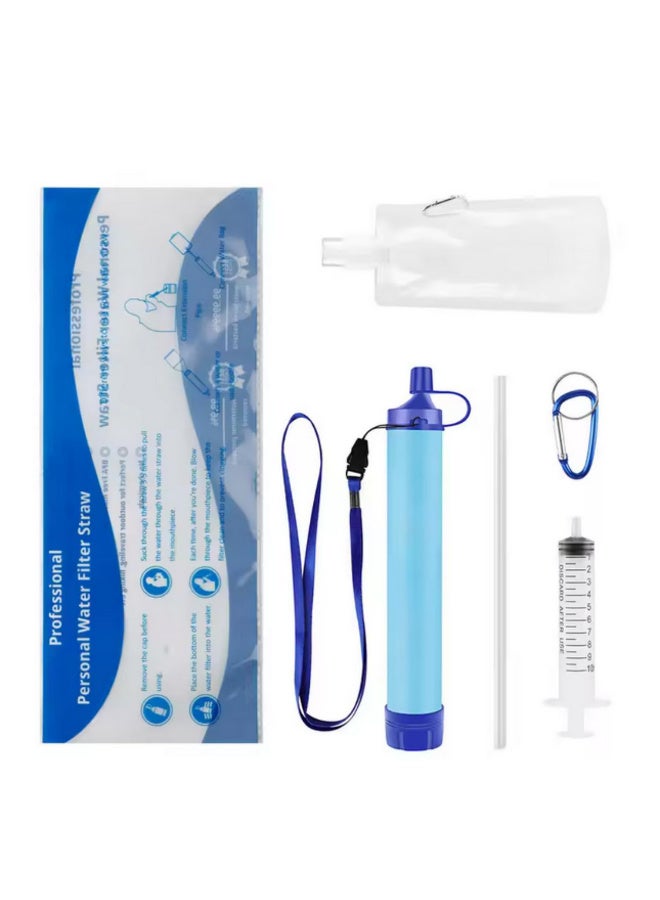 Personal Water Filter Straw Mini Water Purifier Straw Water Filter Emergency Preparedness Portable Emergency Survival Gear Personal Water Filter For Hiking Camping Travel