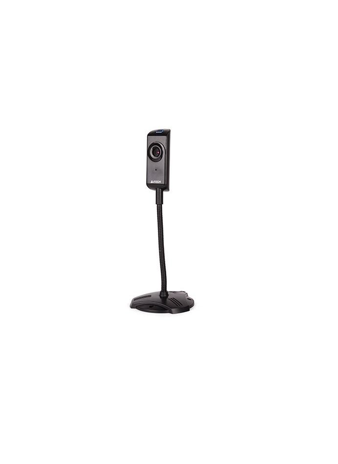 A4TECH - A4TECH WEBCAM ANTI-GLARE  480P 640*480 Pixels, 30fps Frame Rate, Built-in Microphone, For Mac/Linux/Chrome/Android/Windows, Black - Image 1