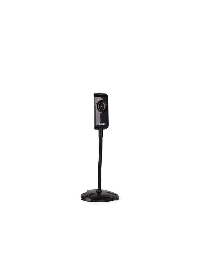 A4TECH - A4TECH WEBCAM ANTI-GLARE  480P 640*480 Pixels, 30fps Frame Rate, Built-in Microphone, For Mac/Linux/Chrome/Android/Windows, Black - Image 1