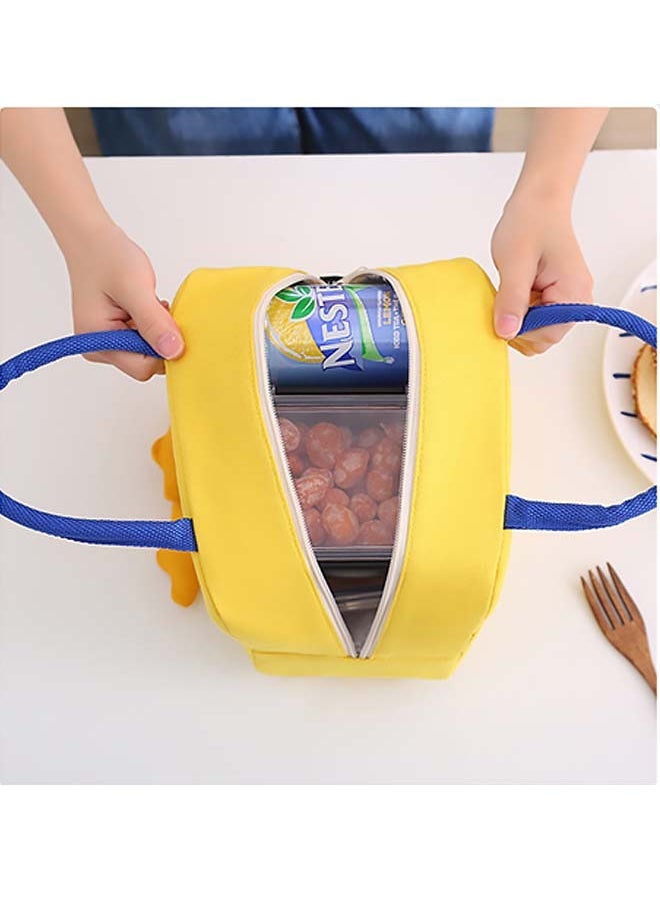Generic - Yellow Cartoon Duck Lunch Bags ，For Kids Reusable Insulated Lunch Box Student Office Worker Lunch Tote Bag - Image 1