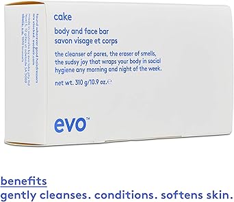evo Cake Body and Face Bar Gentle Cleansing Moisturising Bar Soap 310g 109 oz - Image 3