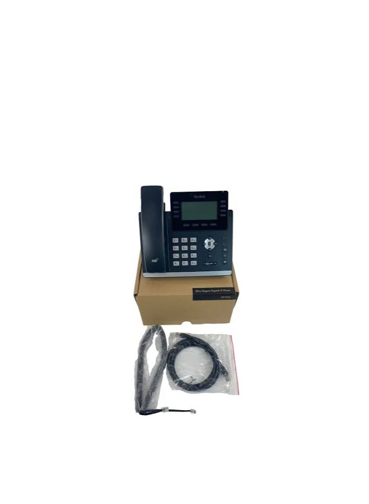 Yealink Yealink T43U IP Phone, 12 VoIP Accounts. 3.7-Inch Graphical Display. Dual USB 2.0, Dual-Port Gigabit Ethernet, 802.3af PoE, Power Adapter Not Included - Image 5