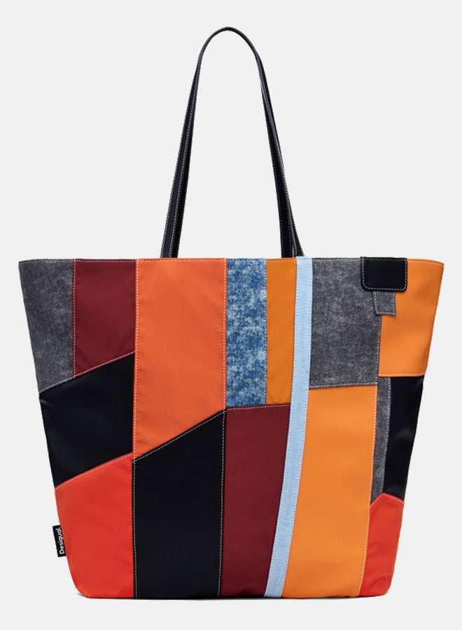 DESIGUAL Arty Patch Bag With Large Handles - Image 1