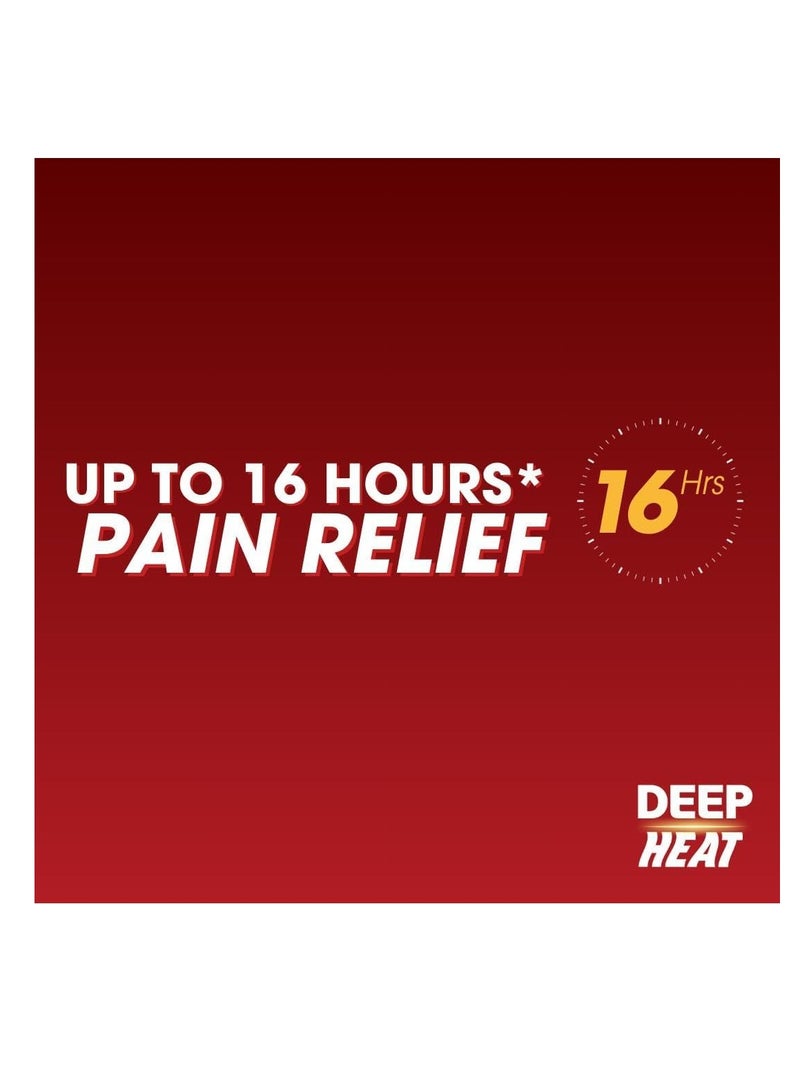 DEEP HEAT Pain Relief Heat Patch, Muscular Aches, Pains, Joint Stiffness (Pack of 4 Patches) - Image 3