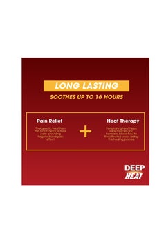 DEEP HEAT Pain Relief Heat Patch, Muscular Aches, Pains, Joint Stiffness (Pack of 4 Patches)  - Image 4