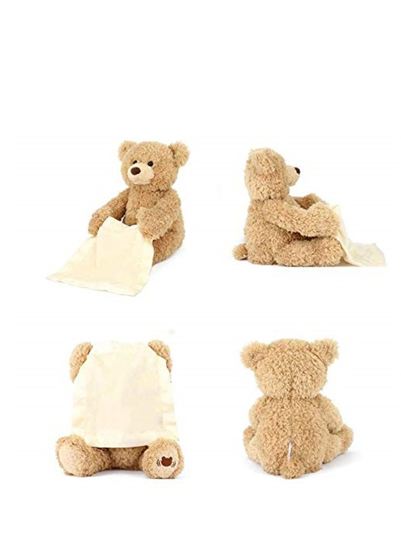 Teddy Bear Play Hide and Seek Lovely Cartoon Stuffed Kids Birthday Gift 30cm Cute Music Bear Plush Toy - Image 2