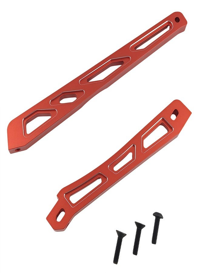 طقم ترقية دعامات هيكل السيارة المصنوع من الألومنيوم شديد التحمل لسيارة Arrma 1/8 Kraton 6S BLX V5، قضيب أمامي وخلفي مقوى من سبائك معدنية (أحمر) - Image 2