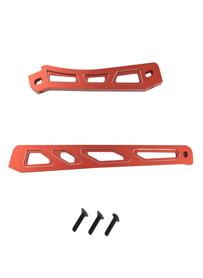 طقم ترقية دعامات هيكل السيارة المصنوع من الألومنيوم شديد التحمل لسيارة Arrma 1/8 Kraton 6S BLX V5، قضيب أمامي وخلفي مقوى من سبائك معدنية (أحمر) - Image 3