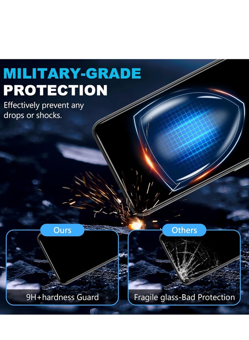 2+2 Pack Screen Protector for Vivo X200 FE, with Camera Lens Protector 9H Hardness Tempered Glass Bubble Free Anti-Scratch Anti-Fingerprint - Image 3