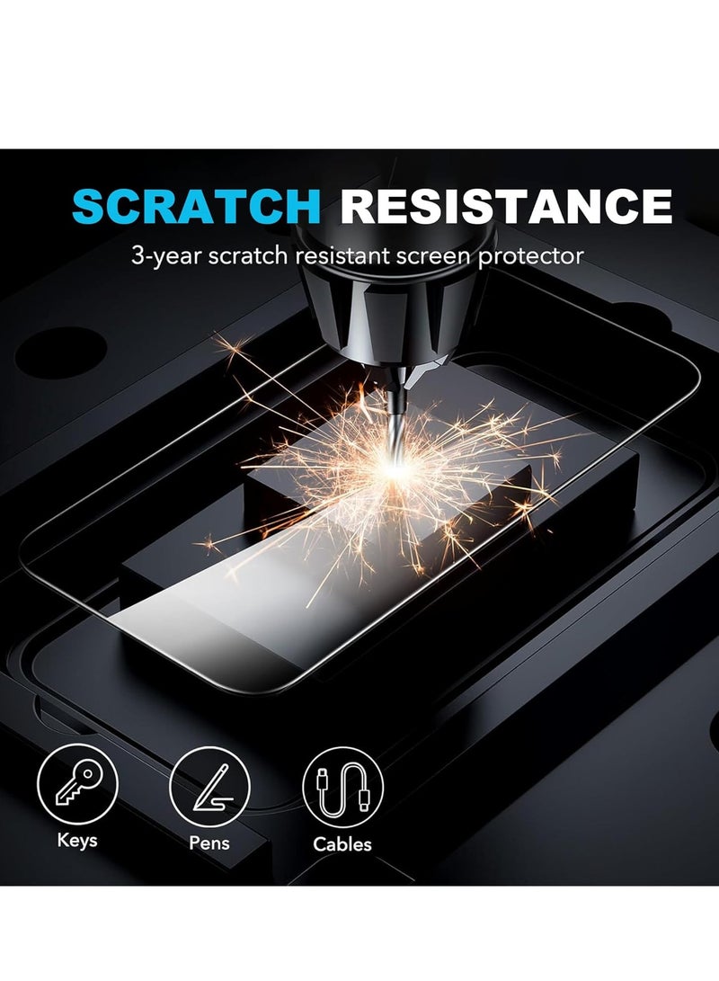 2+2 Pack Screen Protector for Vivo X200 FE, with Camera Lens Protector 9H Hardness Tempered Glass Bubble Free Anti-Scratch Anti-Fingerprint - Image 5