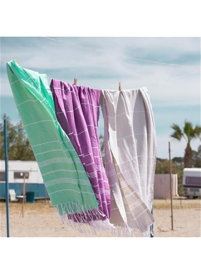 Arabest Large Turkish Beach Towel Bundle: Quick Dry, Sand Free, Lightweight, Oversized 39 x 71 Towel with Travel Bag for Easy Transportation. - Image 4