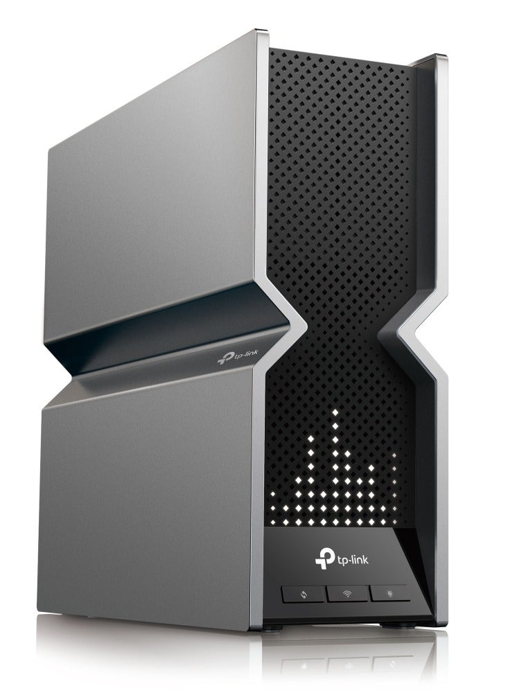 TP-LINK Tri-Band BE19000 WiFi 7 Router (Archer BE800) | 12-Stream 19 Gbps | 2 × 10G + 4 × 2.5G Ports | LED Screen | 8 High-Performance Antennas | VPN, Easy Mesh, 4×4 MU-MIMO, HomeShield, Private IoT Grey - Image 2