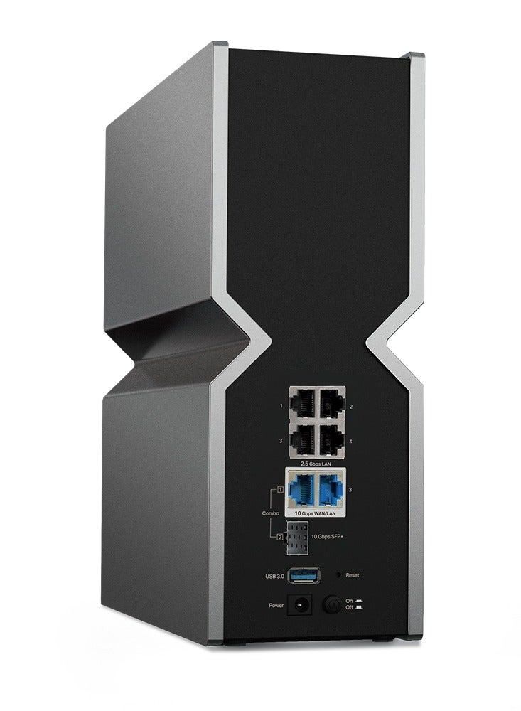 TP-LINK Tri-Band BE19000 WiFi 7 Router (Archer BE800) | 12-Stream 19 Gbps | 2 × 10G + 4 × 2.5G Ports | LED Screen | 8 High-Performance Antennas | VPN, Easy Mesh, 4×4 MU-MIMO, HomeShield, Private IoT Grey - Image 4