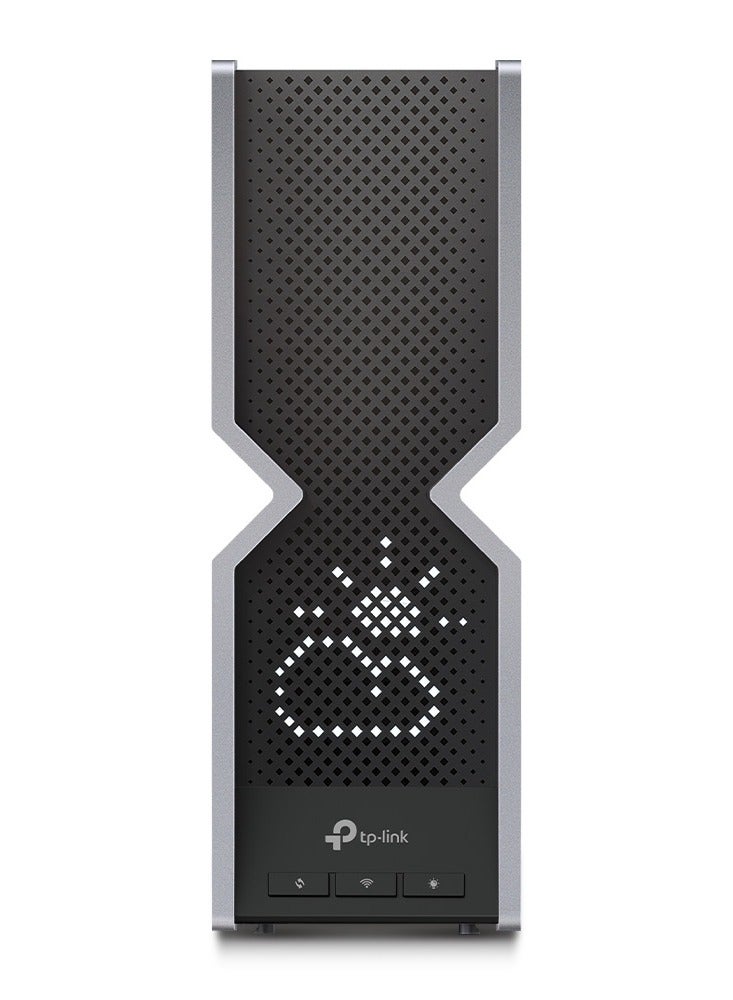 TP-LINK Tri-Band BE19000 WiFi 7 Router (Archer BE800) | 12-Stream 19 Gbps | 2 × 10G + 4 × 2.5G Ports | LED Screen | 8 High-Performance Antennas | VPN, Easy Mesh, 4×4 MU-MIMO, HomeShield, Private IoT Grey - Image 3