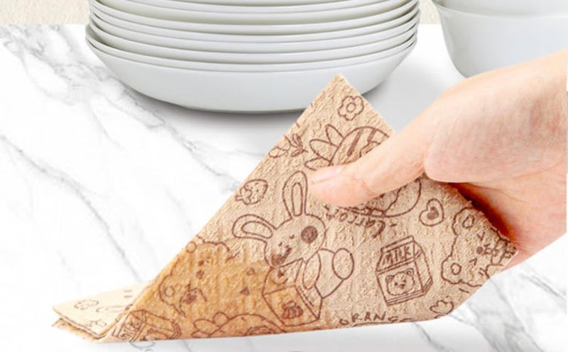 JXDSICH Durable Bamboo Kitchen Paper Towels,Unbleached Bamboo Fiber with Rayon,Dry and wet use, Thickened 4 paper Towel Rolls each carton,Hand washable only,Not machine washable - Image 4