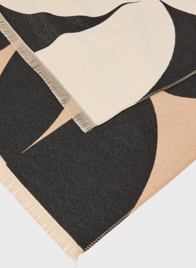 ELLA Light Weight Long Striped Winter Scarf - Image 2