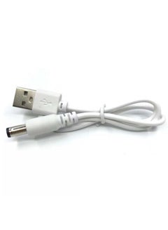 USB To DC5.5 5521 5525 Tuning Fork Charging Wire Small Household Lamp Audio-color:0.5m