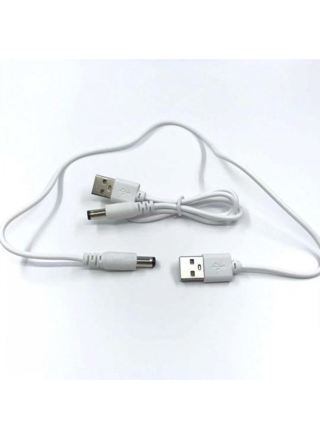 Generic - USB To DC5.5 5521 5525 Tuning Fork Charging Wire Small Household Lamp Audio-color:0.5m - Image 1