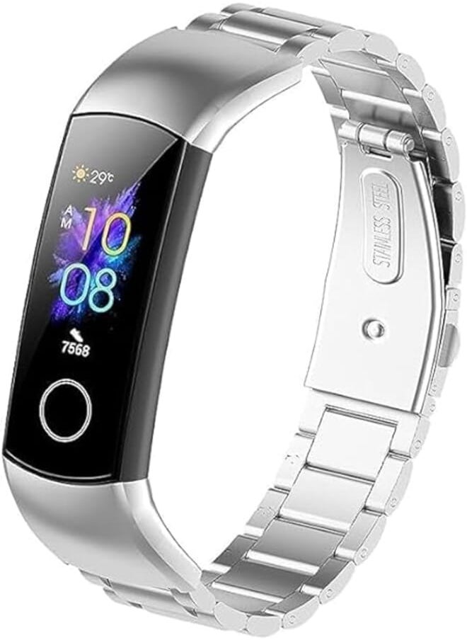 Next Metal Strap Compatible with HONOR 5 HONOR 4 Strap Metal Wristband Adjustable Stainless Steel Buckle Replacement Straps for Honor Band 5 Honor Band 4 Strap by Next store 