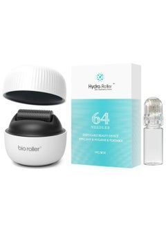 Bio Roller Set of Derma Face Roller 0.5mm Facial Skin Care Massage Tool 1200 Pins Plus Hydra Roller Microneedle Derma Roller and Serum Applicator - Cosmetic Microneedling Tool (0.5mm)  - Image 1