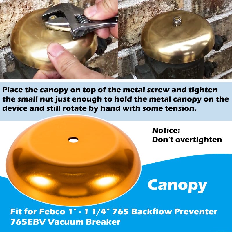 Sunluway For Febco 765-1 Repair Kit, 905-212 Bonnet Poppet Repair Kit & 905-052 Check Valve Assembly & Canopy for Febco 765-1 inch & 1-1/4 inch Backflow Preventer and Vacuum Breaker - Image 5
