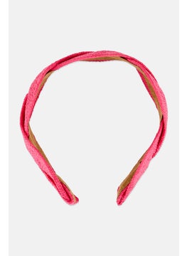 Orly Fashion Accessories Kids Girl Textured Hair Bow, Pink  - Image 1
