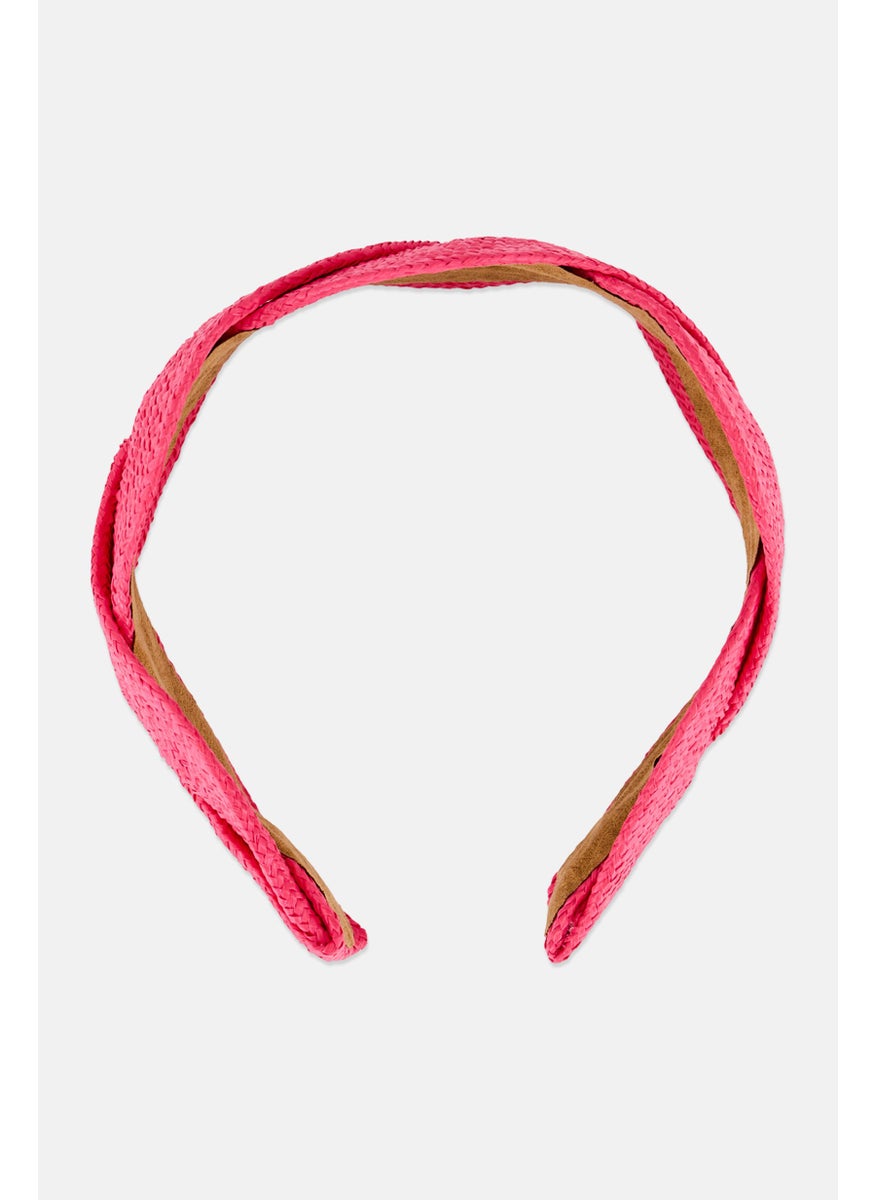Orly Fashion Accessories Kids Girl Textured Hair Bow, Pink  - Image 1