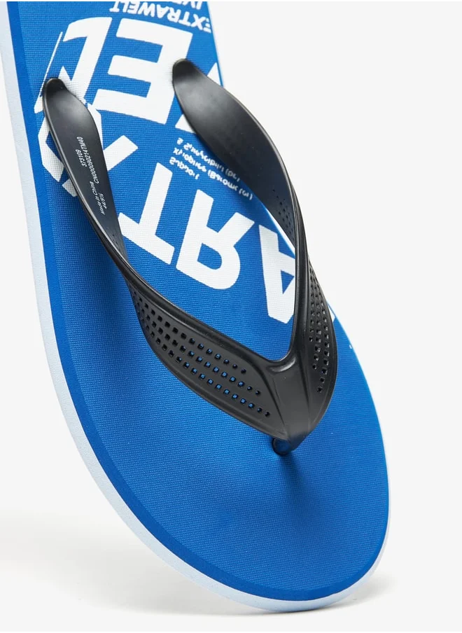 لي كوبر Men's Printed Flip Flop Slippers