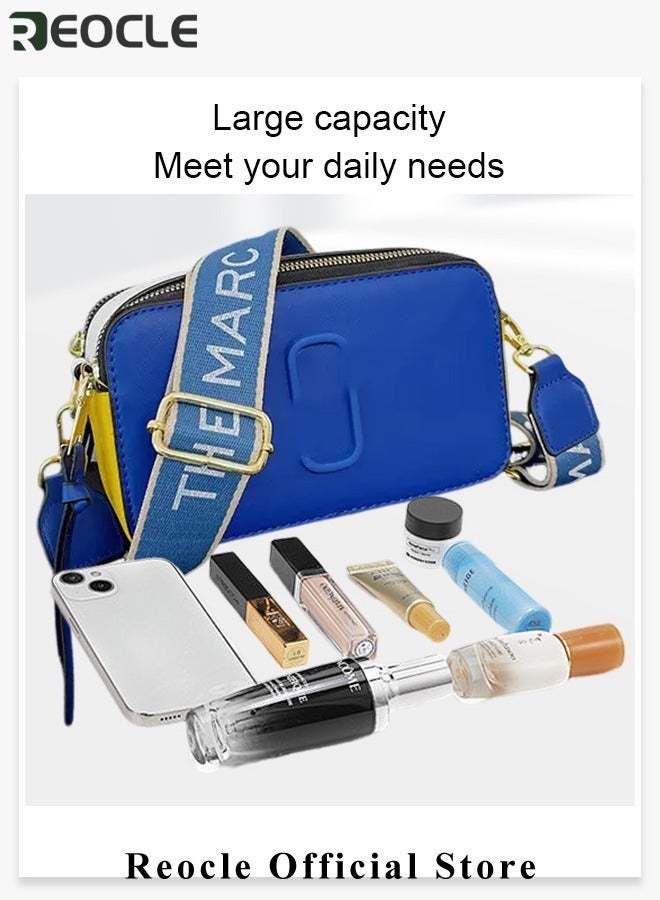 REOCLE Womens Crossbody Bag Shoulder Bag with Adjustable Wide Strap Square Camera Crossbody Purse HandBag Simple Trendy Small Shoulder Bag - Image 4