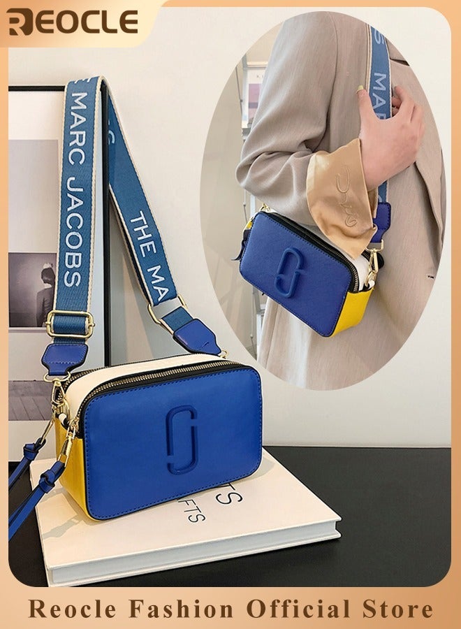 REOCLE Womens Crossbody Bag Shoulder Bag with Adjustable Wide Strap Square Camera Crossbody Purse HandBag Simple Trendy Small Shoulder Bag - Image 1