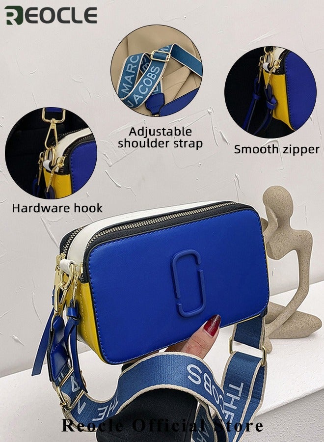 REOCLE Womens Crossbody Bag Shoulder Bag with Adjustable Wide Strap Square Camera Crossbody Purse HandBag Simple Trendy Small Shoulder Bag - Image 5