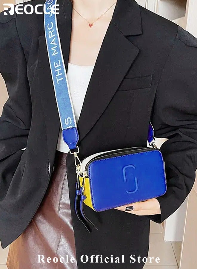 REOCLE Womens Crossbody Bag Shoulder Bag with Adjustable Wide Strap Square Camera Crossbody Purse HandBag Simple Trendy Small Shoulder Bag - Image 2