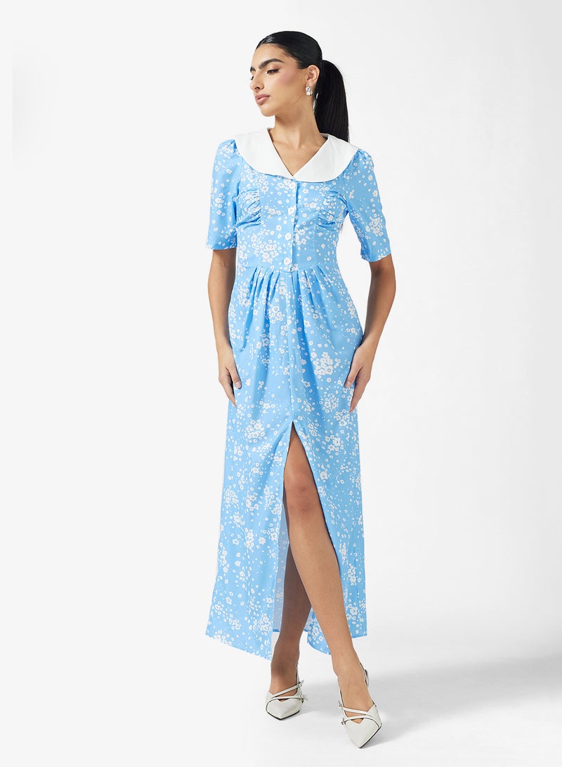 ELLA Ditsy Print Dress - Image 1