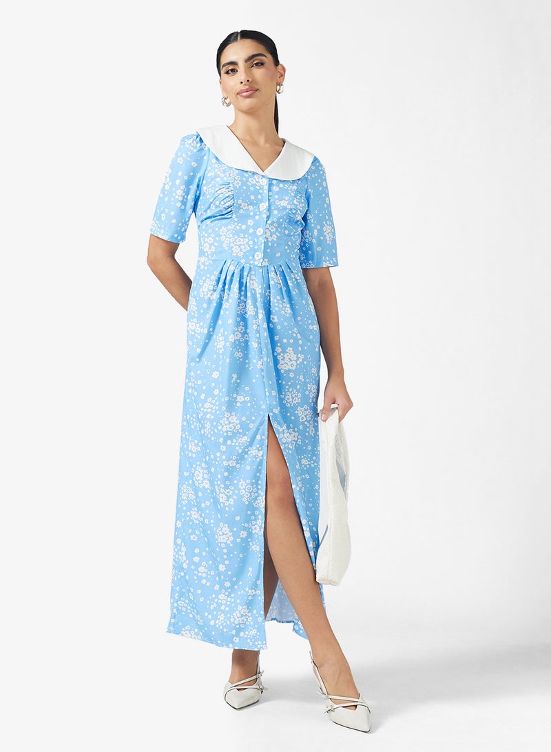 ELLA Ditsy Print Dress - Image 4