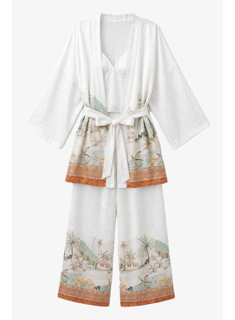 Carina Satin Printed 3-Piece Set - Image 2